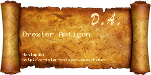 Drexler Antigon névjegykártya